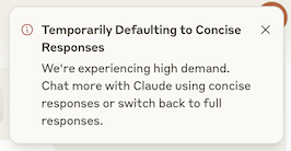 Second screenshot of Claude message limit error showing fallback to Haiku model