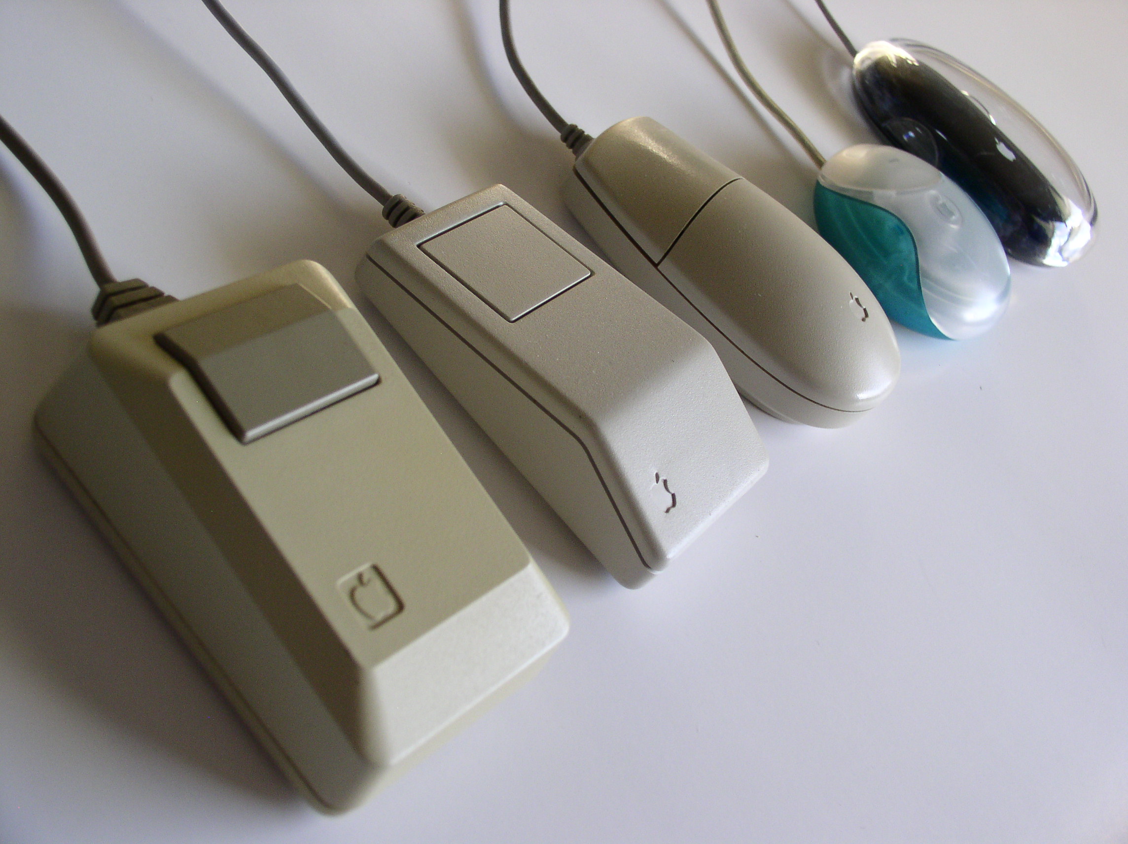 picture of apple mice over the year