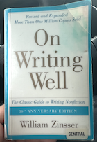 On Writing Well book cover
