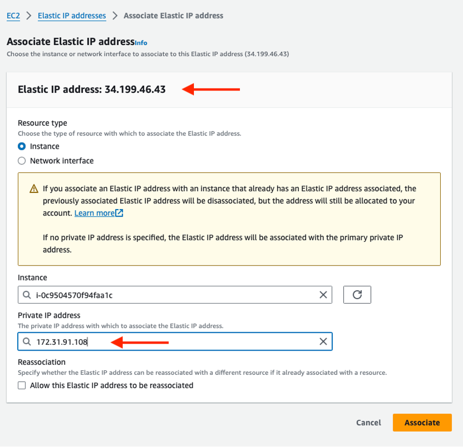 aws allocate elastic ip